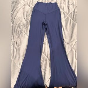 Blue Flared Leggings